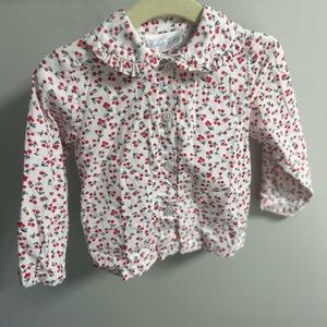 Rachel Riley Cherry Button up blouse! 18 months Excellent condition!100% cotton
